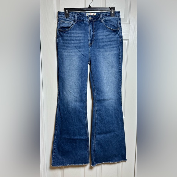 Risen Jeans Denim - Risen Stylish Blue Flare Women's Jeans